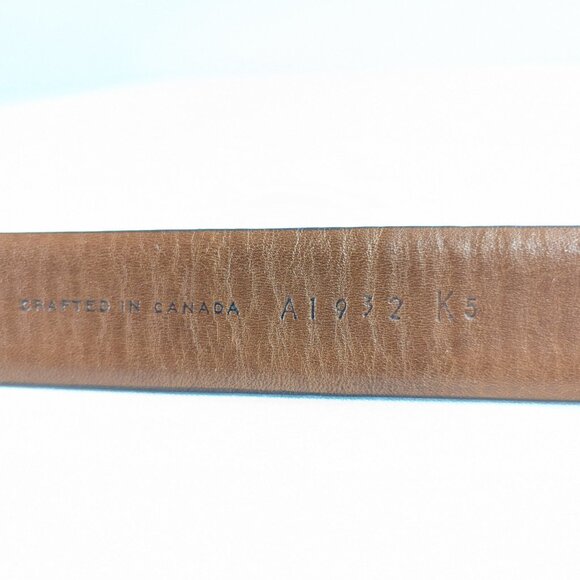 Cole Haan brown leather belt  solid brass buckle size 42 / 105 - Picture 6 of 10